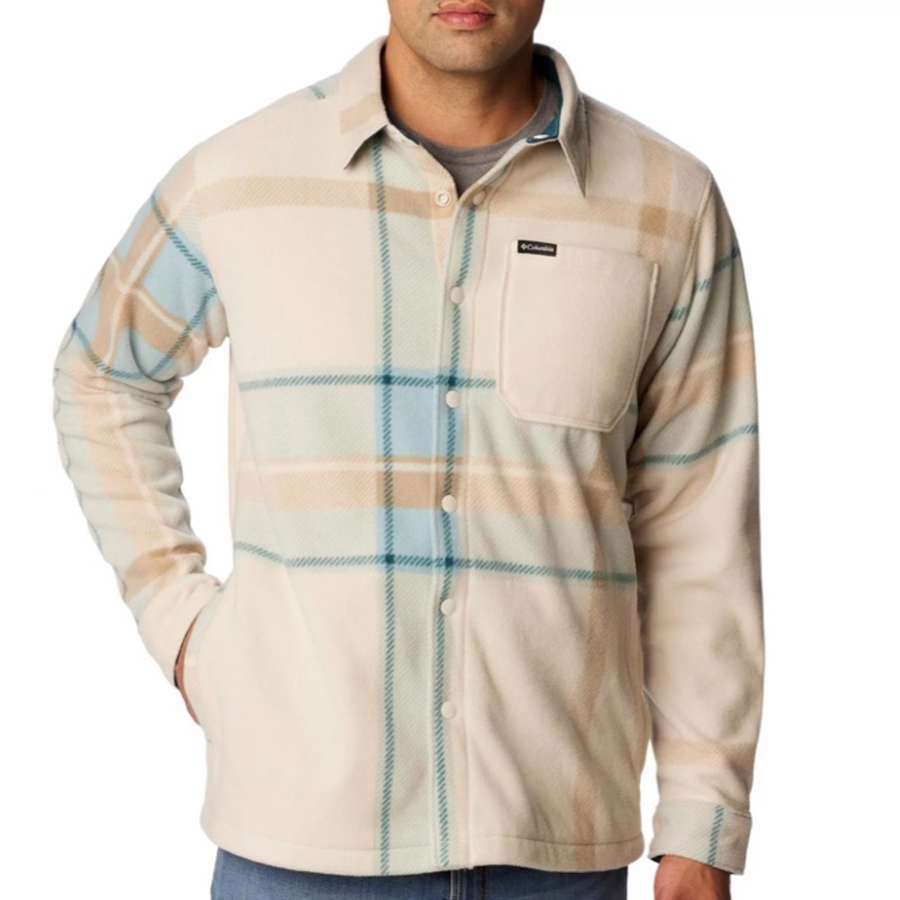 COLUMBIA MENS PRINTED SHIRT JACKET